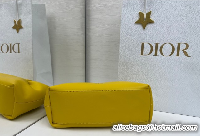 Generous Dior Bow Small Bag in Lambskin Leather 0715PUQO Buttercup Yellow 2026