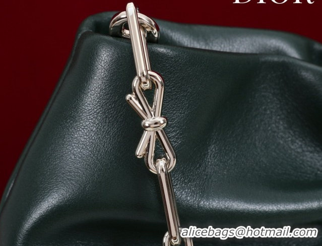 Buy Luxury Dior Bow Small Bag in Lambskin Leather 0714S Dark Green 2026