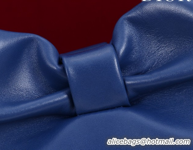 Grade Quality Dior Bow Small Bag in Lambskin Leather 0714S Royal Blue 2026