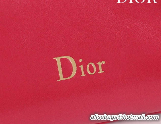 Luxurious Dior Bow Small Bag in Lambskin Leather 0714S Red 2026