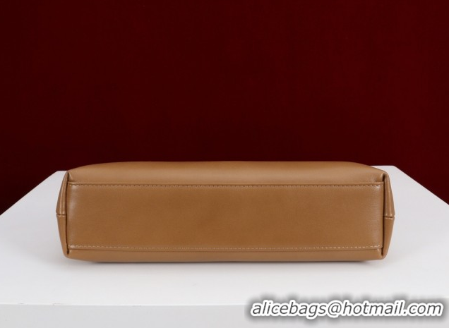 Best Grade Dior Bow Small Bag in Lambskin Leather 0714S Brown2 2026