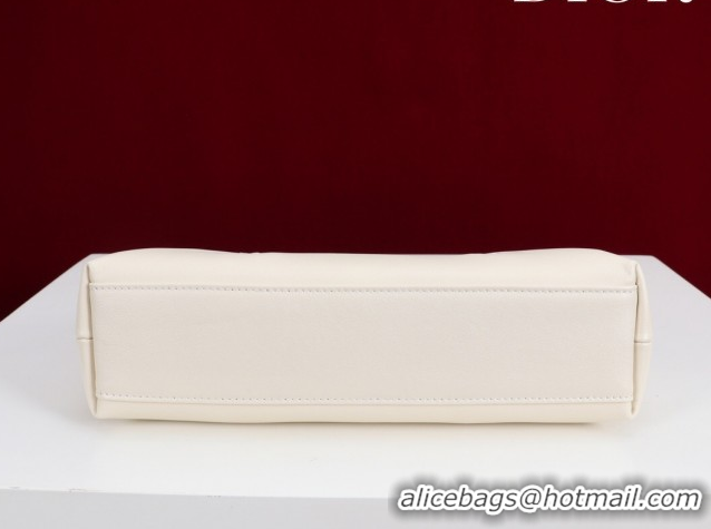 Shop Duplicate Dior Bow Small Bag in Ivory Dior Clover Embroidered Lambskin Leather 0714S 2026