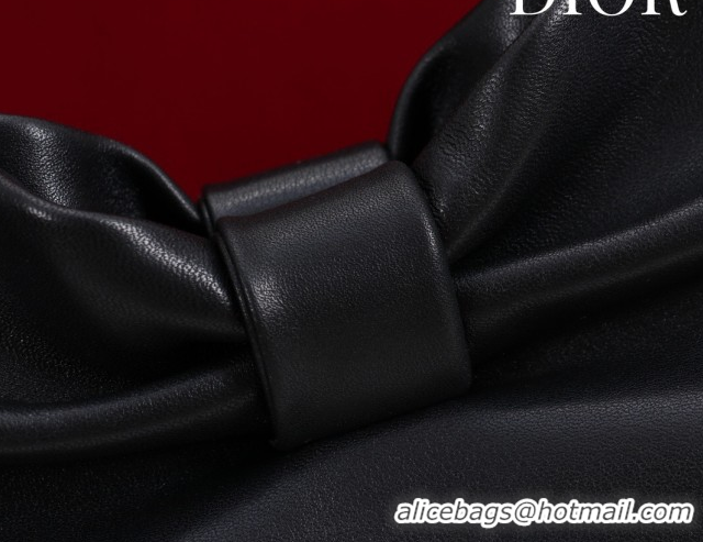 Purchase Dior Bow Small Bag in Lambskin Leather Black 0714S 2026