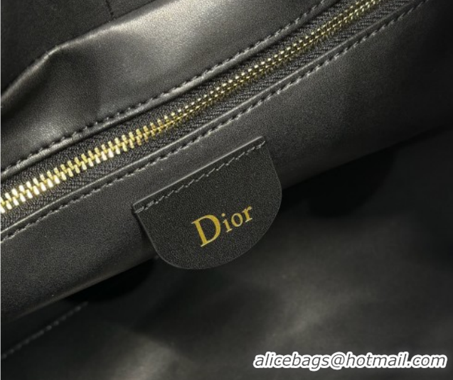 Top Grade Dior Lady Dior Large Top Handle Bag in Cannage Suede Black 1441L 2026