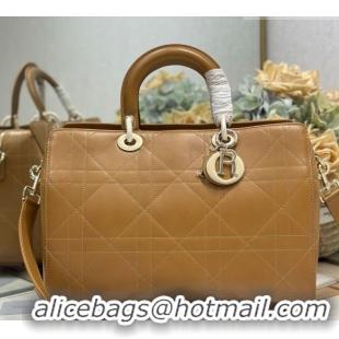 Top Design Dior Lady Dior Large Top Handle Bag in Cannage Smooth Apricot 1441L 2026
