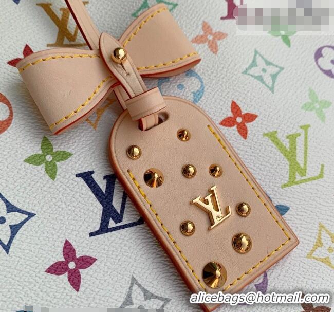 Famous Brand Louis Vuitton LV x TM Neverfull MM Bag in Multicolor/White Canvas M27787 2026