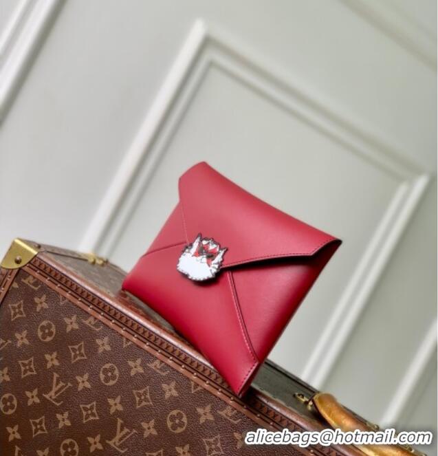 Good Quality Louis Vuitton Kirigami Pochette Pouch Set Plum Red M25760 2026