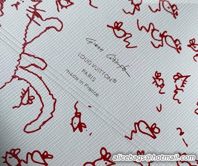 Good Quality Louis Vuitton Kirigami Pochette Pouch Set Plum Red M25760 2026