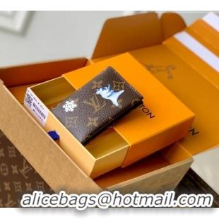 Inexpensive Louis Vuitton Slim Card Holder in Printed Monogram Snowy Pearl M15343 2026