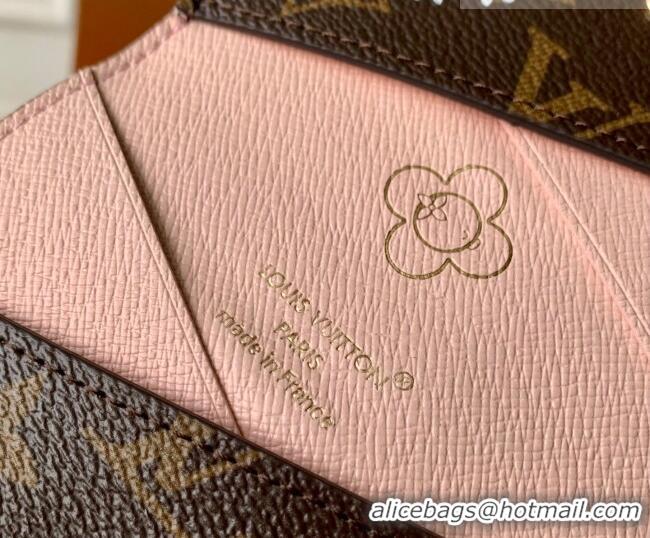 Inexpensive Louis Vuitton Slim Card Holder in Printed Monogram Snowy Pearl M15343 2026