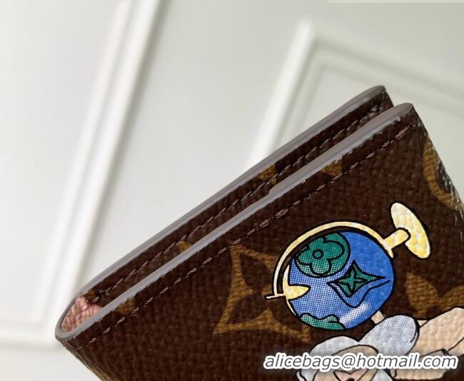 Inexpensive Louis Vuitton Slim Card Holder in Printed Monogram Snowy Pearl M15343 2026