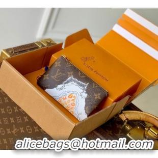 Top Quality Louis Vuitton Key Pouch S in Cat Printed Monogram Canvas M13559 2026