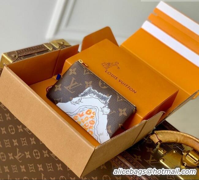 Top Quality Louis Vuitton Key Pouch S in Cat Printed Monogram Canvas M13559 2026