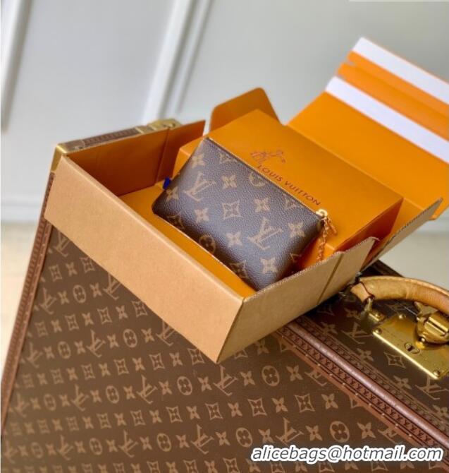 Top Quality Louis Vuitton Key Pouch S in Cat Printed Monogram Canvas M13559 2026