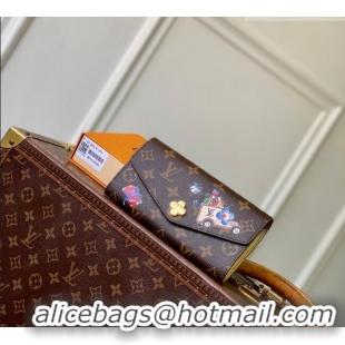 Famous Brand Louis Vuitton Sarah Wallet in Vivienne Print M15336 2026