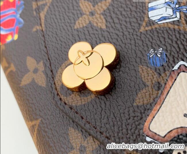 Famous Brand Louis Vuitton Sarah Wallet in Vivienne Print M15336 2026