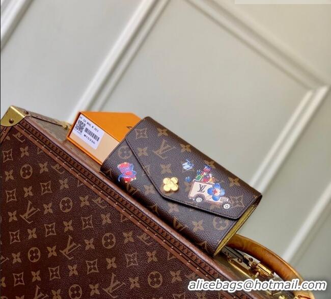 Famous Brand Louis Vuitton Sarah Wallet in Vivienne Print M15336 2026