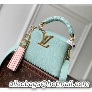 Promotional Louis Vuitton Crafty Capucines Mini Bag in Grained Leather with Tassel M25466 Green 2026