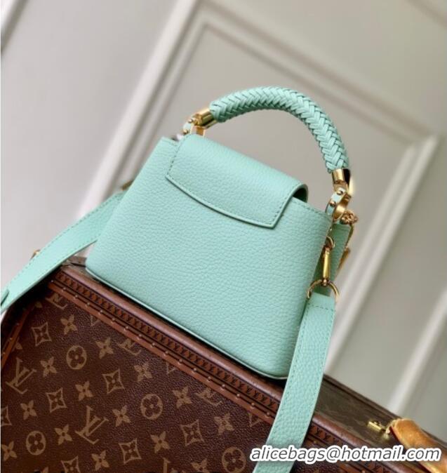 Promotional Louis Vuitton Crafty Capucines Mini Bag in Grained Leather with Tassel M25466 Green 2026