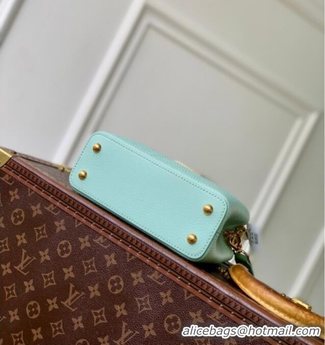Promotional Louis Vuitton Crafty Capucines Mini Bag in Grained Leather with Tassel M25466 Green 2026