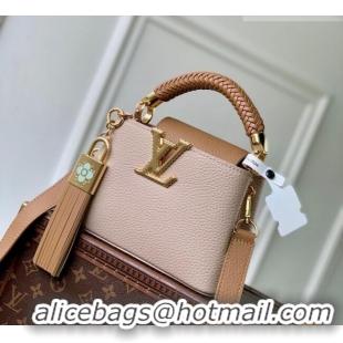 Buy Discount Louis Vuitton Crafty Capucines Mini Bag in Grained Leather with Tassel M25466 Pink 2026