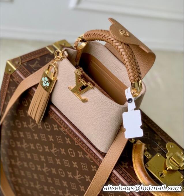 Buy Discount Louis Vuitton Crafty Capucines Mini Bag in Grained Leather with Tassel M25466 Pink 2026