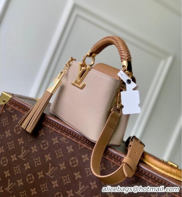 Buy Discount Louis Vuitton Crafty Capucines Mini Bag in Grained Leather with Tassel M25466 Pink 2026