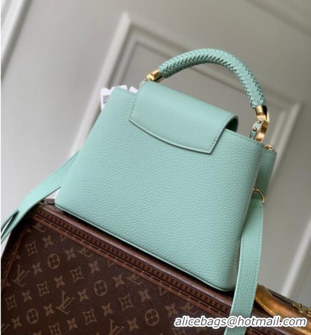 Discount Louis Vuitton Crafty Capucines BB Bag in Grained Leather with Tassel M25466 Green 2026