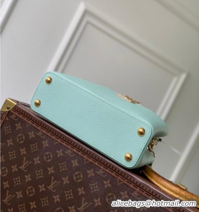 Discount Louis Vuitton Crafty Capucines BB Bag in Grained Leather with Tassel M25466 Green 2026