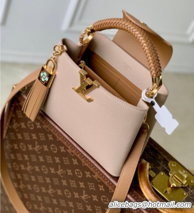 Affordable Price Louis Vuitton Crafty Capucines BB Bag in Grained Leather with Tassel M25466 Pink 2026