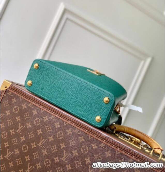 Best Price Louis Vuitton Capucines BB Bag in Taurillon and python-embossed leather N89369 Green 2026