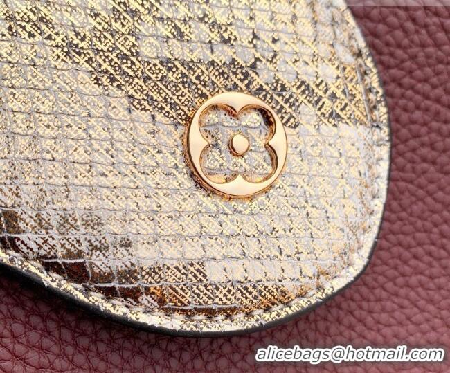 Grade Design Louis Vuitton Capucines BB Bag in Taurillon and python-embossed leather N89369 Burgundy 2026