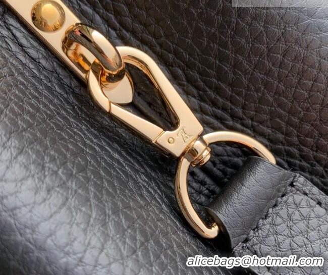 Super Quality Louis Vuitton Capucines Mini Bag in Taurillon and python-embossed leather N89369 Black 2026