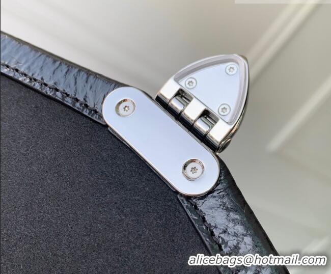 Big Discount Louis Vuitton Trunkie Bag with Studs in Black Grained Shiny Leather M28137 2026