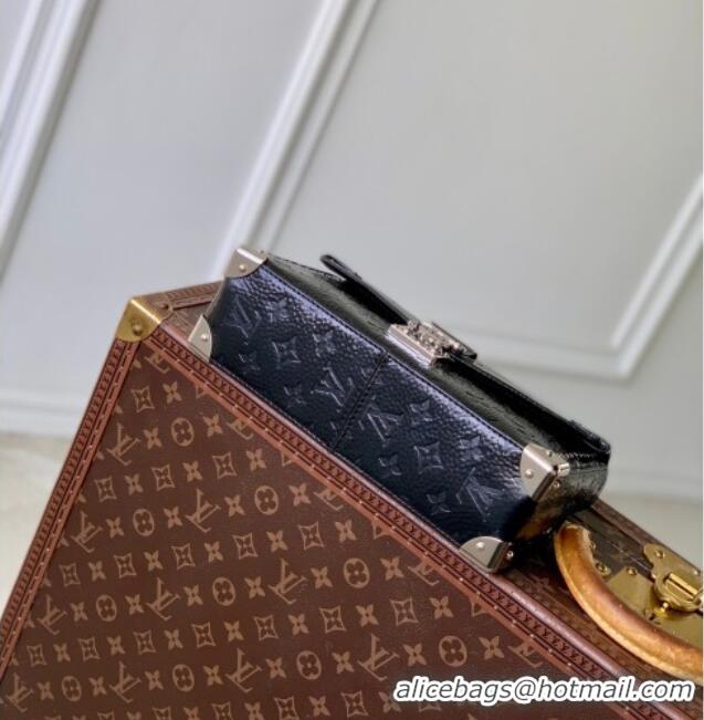 Big Discount Louis Vuitton Trunkie Bag with Studs in Black Grained Shiny Leather M28137 2026