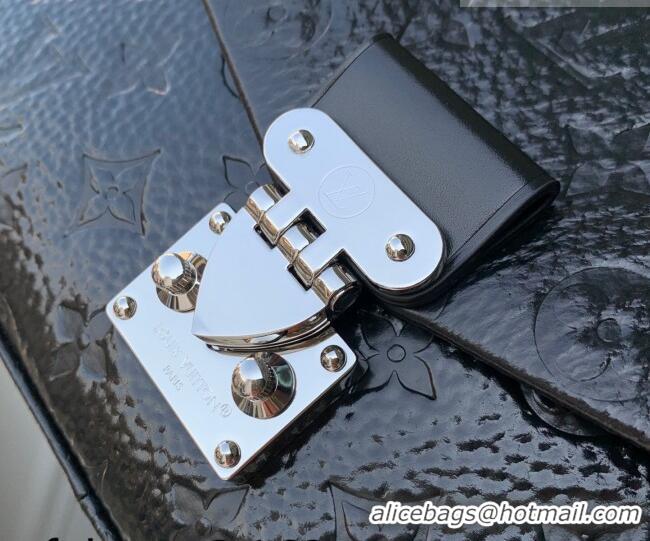 Big Discount Louis Vuitton Trunkie Bag with Studs in Black Grained Shiny Leather M28137 2026