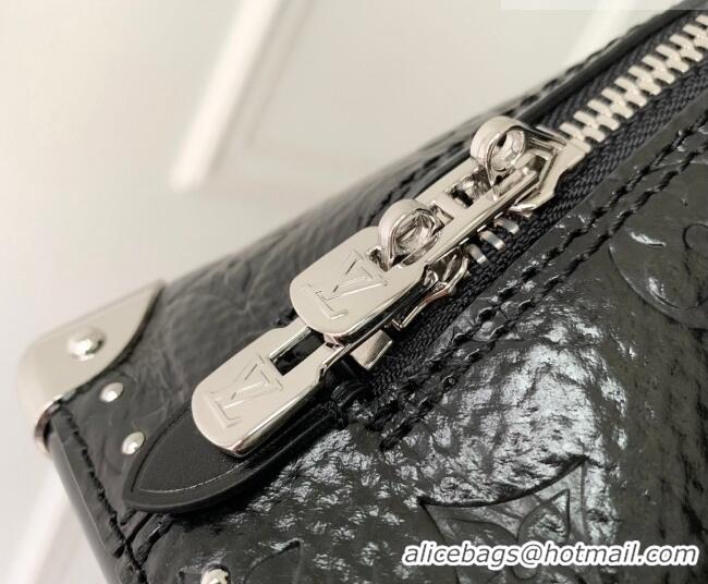 Best Price Louis Vuitton Alma Trunk BB Bag with Studs in Black Grained Shiny Leather M27812 2026