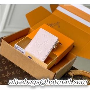 Luxury Cheap Louis Vuitton Lisa Wallet in Snowy Pearl Leather M26517 2026