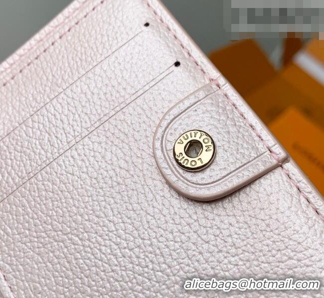 Luxury Cheap Louis Vuitton Lisa Wallet in Snowy Pearl Leather M26517 2026