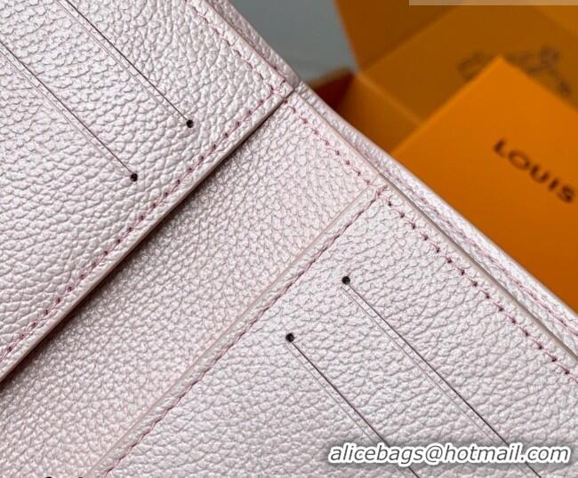 Luxury Cheap Louis Vuitton Lisa Wallet in Snowy Pearl Leather M26517 2026
