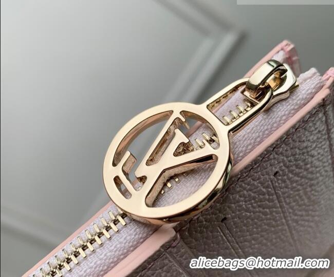 Luxury Cheap Louis Vuitton Lisa Wallet in Snowy Pearl Leather M26517 2026