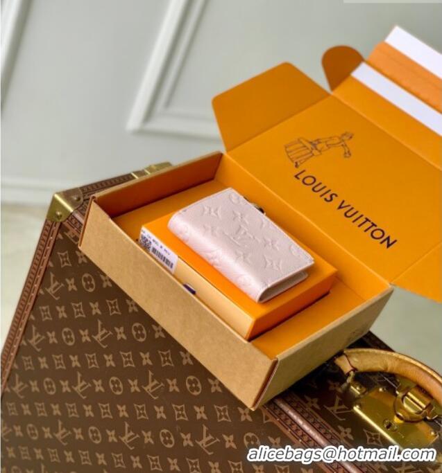 Luxury Cheap Louis Vuitton Lisa Wallet in Snowy Pearl Leather M26517 2026