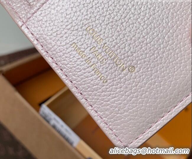 Luxury Cheap Louis Vuitton Lisa Wallet in Snowy Pearl Leather M26517 2026
