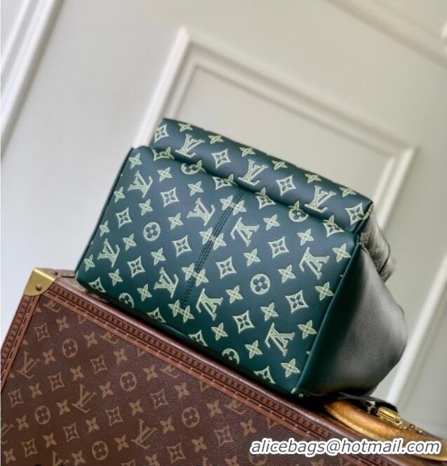 Promotional Louis Vuitton Men's Discovery Backpack PM Bag in Monogram Shadow Leather M27230 Forest Green 2026