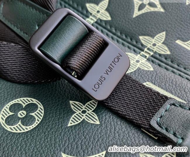 Promotional Louis Vuitton Men's Discovery Backpack PM Bag in Monogram Shadow Leather M27230 Forest Green 2026