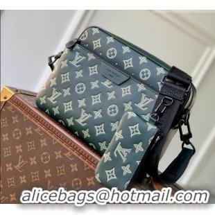 Pretty Style Louis Vuitton Men's Trio Messenger Bag in Monogram Shadow Leather M27154 Forest Green 2026