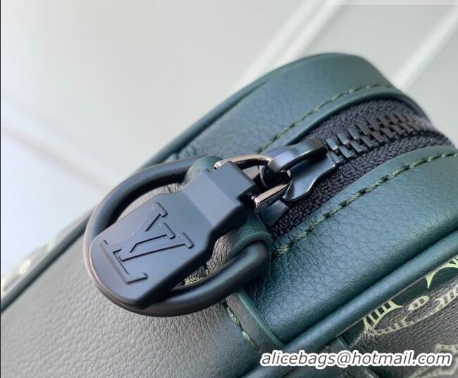 Pretty Style Louis Vuitton Men's Trio Messenger Bag in Monogram Shadow Leather M27154 Forest Green 2026