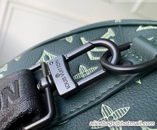 Promotional Louis Vuitton Men's City Keepall Bag in Monogram Shadow Leather M27184 Forest Green 2026