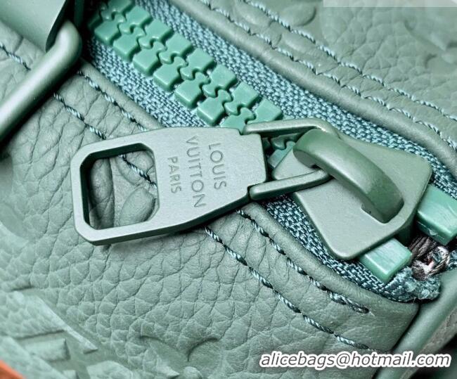 Buy Discount Louis Vuitton Men's Keepall Bandoulière 25 Bag in Monogram Leather M24432 Green 2026