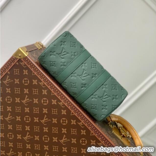 Buy Discount Louis Vuitton Men's Keepall Bandoulière 25 Bag in Monogram Leather M24432 Green 2026